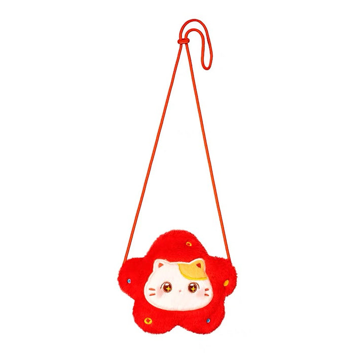 Gift from the Palace Museum：Cute Cat Cross Body Bag 故宫文创 小花猫手机包毛绒斜挎包