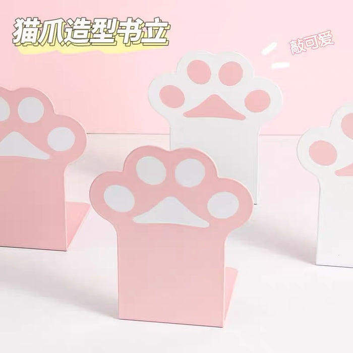 Cat Paw Bookstands 猫爪L形书立 一对 颜色随机