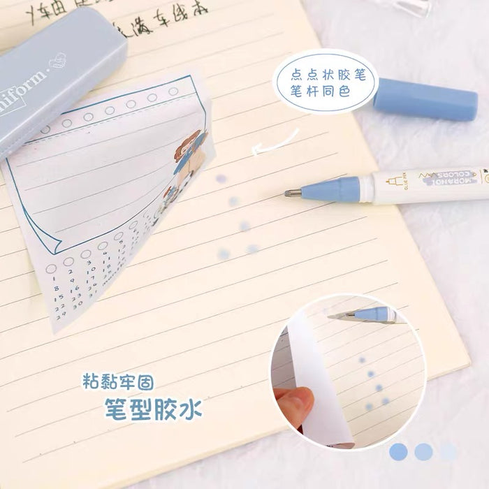 Ceramic Carving Knife/Glue Pen 陶瓷刻刀点胶笔二合一卡通手帐工具笔刀点点胶