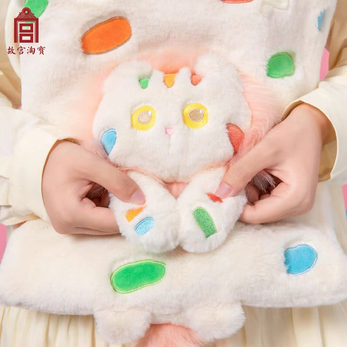 Gift from the Palace Museum：Cat Themed Plushy Handbag 故宫文创 小彩猫咪毛绒单肩包女大容量手提包