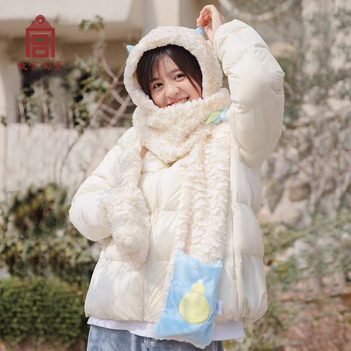 Gift from the Palace Museum：Sheep Themed Scarf 故宫文创 䍺小羊围巾帽子手套一体