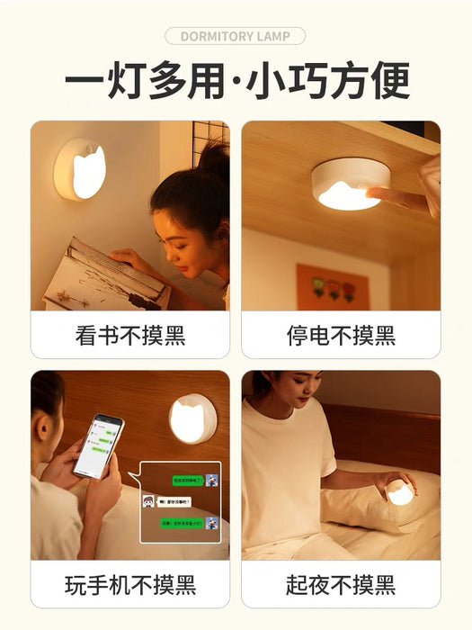 Cat Style Touch-control Nightlight 小夜灯充电式床头 三色光触控款