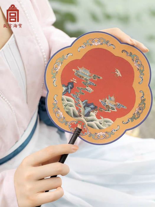 故宫文创 复刻古风汉服团扇 颜色随机