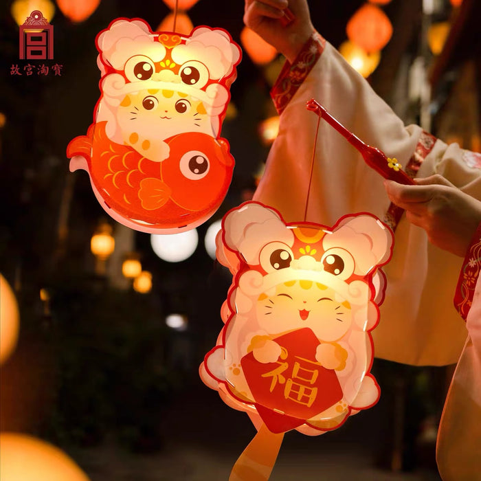 Gift from the Palace Museum：Cat Shape Lantern 故宫猫灯笼 儿童手提灯笼 颜色随机