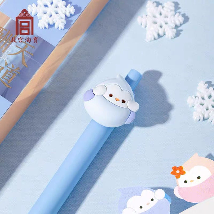 Gift from the Palace Museum：Birds Series Gel Ink Pen Gift Box - Black Ink 故宫文创 鸟谱按动可爱黑色中性笔签字笔 套装