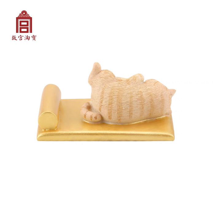Gift from the Palace Museum：Lying Cat Phone Holder 故宫文创 猫躺龙床手机支架