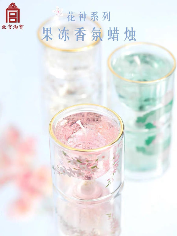 故宫文创 花神果冻蜡香薰蜡烛礼盒 颜色随机