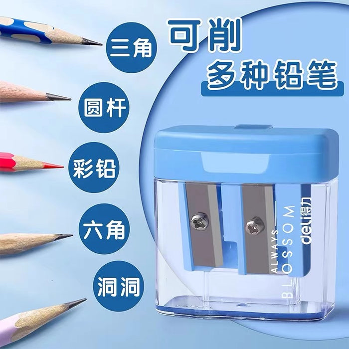 双孔削笔器卷笔刀 适用多种笔形