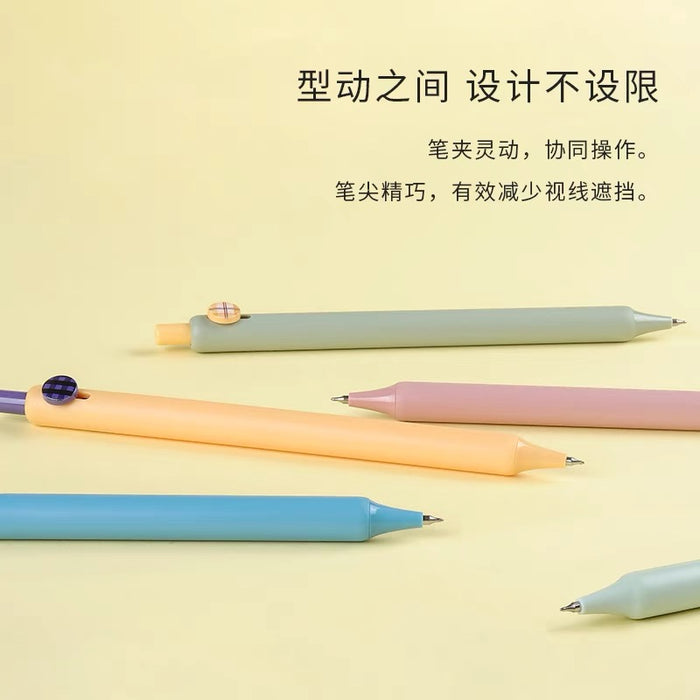 ZENNYTH Coco Gel Ink Pen Set 4pcs纽扣笔 青春玩家 套装 0.5黑色