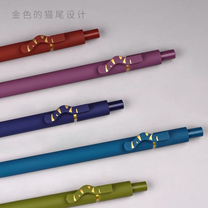 ZENNYTH Mysterious Cat Series Coco Gel Ink Pen Set 5pcs谜猫 套装 0.5黑色