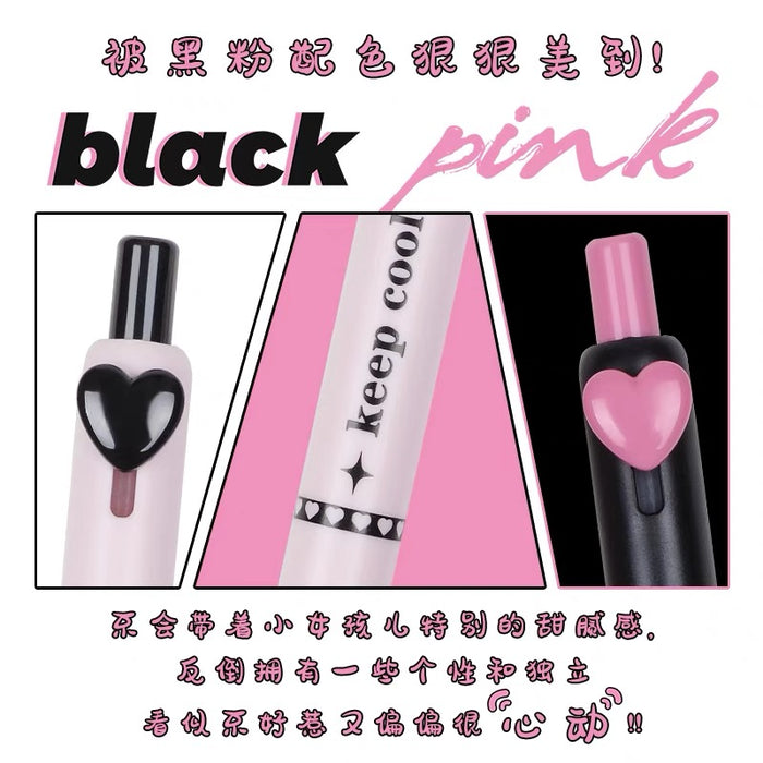 Coco Gel Ink Pen - Pink 纽扣笔 甜酷系列 套装 0.5黑色
