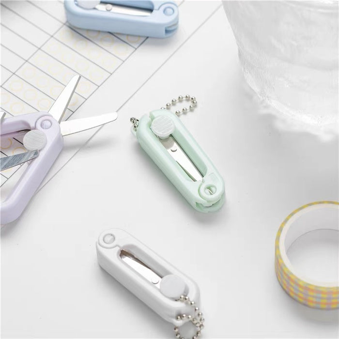 Candy Color Foldable Scissors ins简约折叠小剪刀迷你便携伸缩糖果色 颜色随机