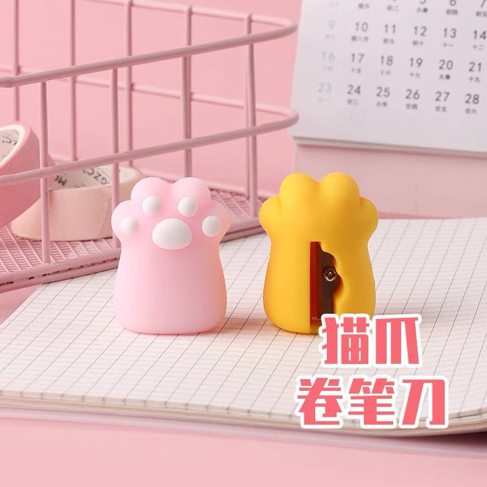 Lucky Cat Pencil Sharpener Random Color 幸运猫爪卷笔刀 颜色随机