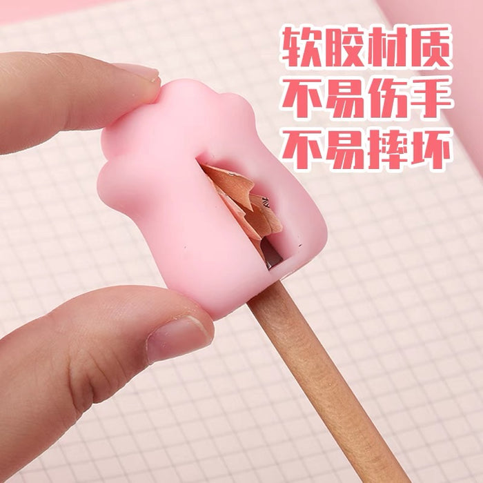 Lucky Cat Pencil Sharpener Random Color 幸运猫爪卷笔刀 颜色随机
