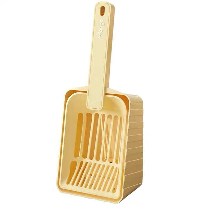 3-in-1 Plastic Cat Litter Scoop三合一猫砂铲子 带底座长柄自带垃圾袋