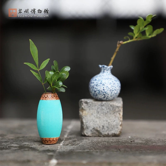 Artistic Fridge Magnet 苏州博物馆 陶冶之珍冷瓷冰箱贴 精美古窑器釉瓷器迷你花器