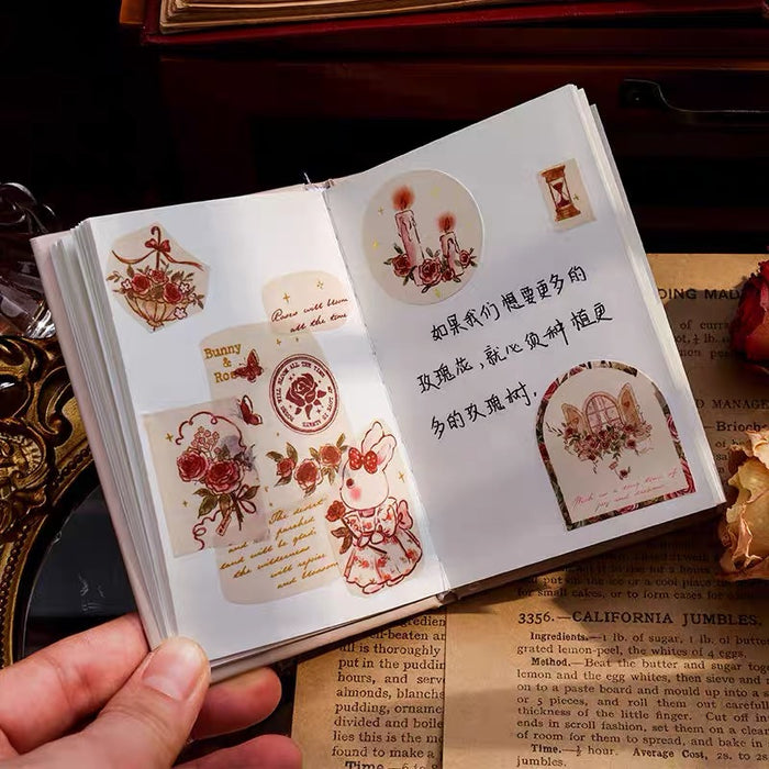 FANGDAO Ardele‘s Rose Manor Series Exquisite Notebook - A7 160 pages 方岛 阿黛尔的玫瑰庄园系列精装A7口袋本 手绘文艺精致 红色月夜