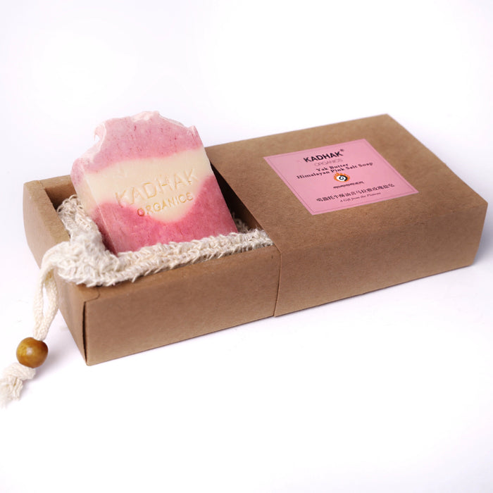 Kadhak Himalayan Pink Salt Yak Butter Soap 牦牛酥油喜马拉雅玫瑰盐皂