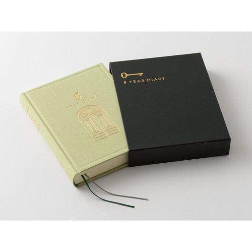 MIDORI 5-Year Mini Diary - Green 366pages 日本MIDORI人生日记5年连用迷你日记本 绿色 366页