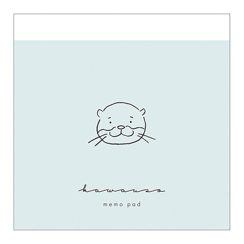 MATOKA Doodle Square Memopad - Kawauso 100 pages 日本MATOKA手绘涂鸦方形便签本 - 水獭 100页