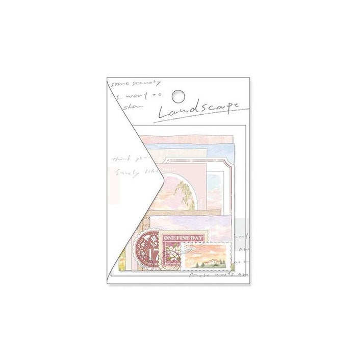 Mind Wave Landscape Sticker Set - Posy日本Mind Wave风景系列贴纸包 朝阳的茜色云朵