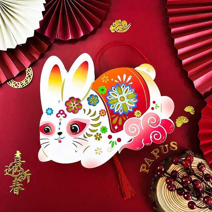 PAPUS Jade Rabbit Lantern DIY Origami Pack国潮玉兔灯 玉兔奔月