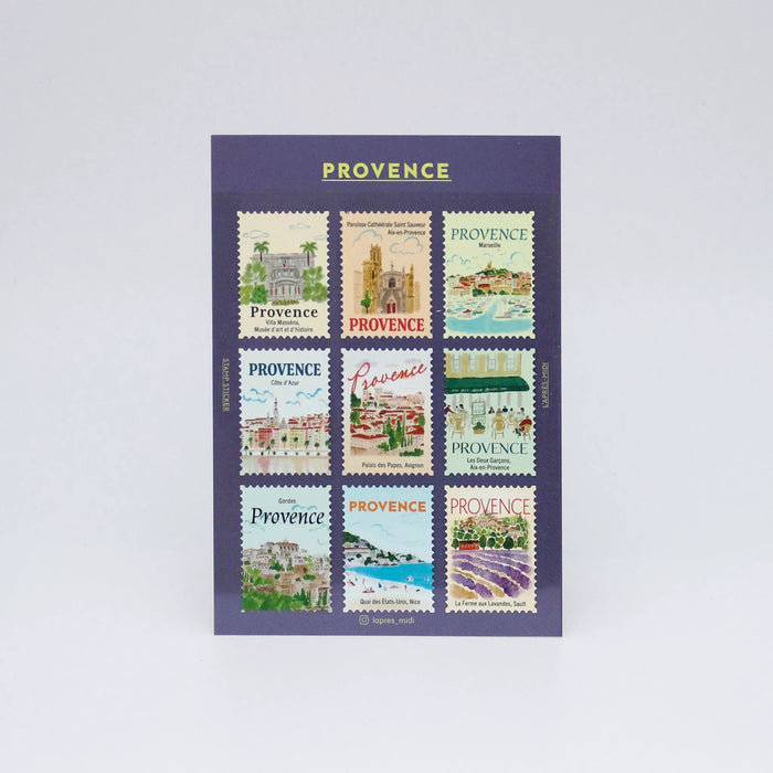 L'après-midi Postage Stamp Sticker - Provence午后系列邮票造型贴纸 普罗旺斯