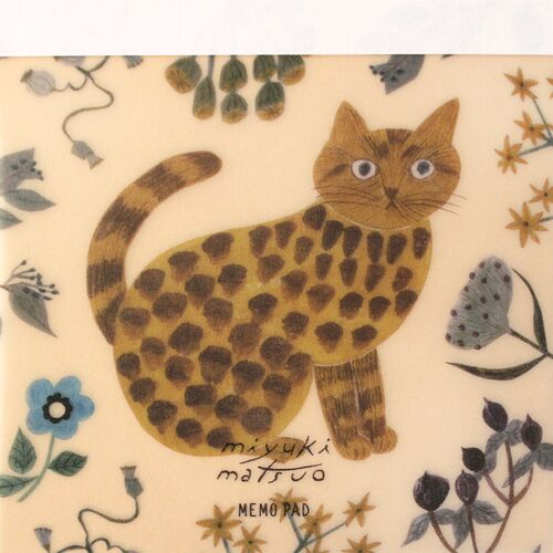 EL COMMUN Myuki Matsuo Memo Pad - Rosette 日本EL COMMUN艺术家手绘猫咪主题便签本 Rosette