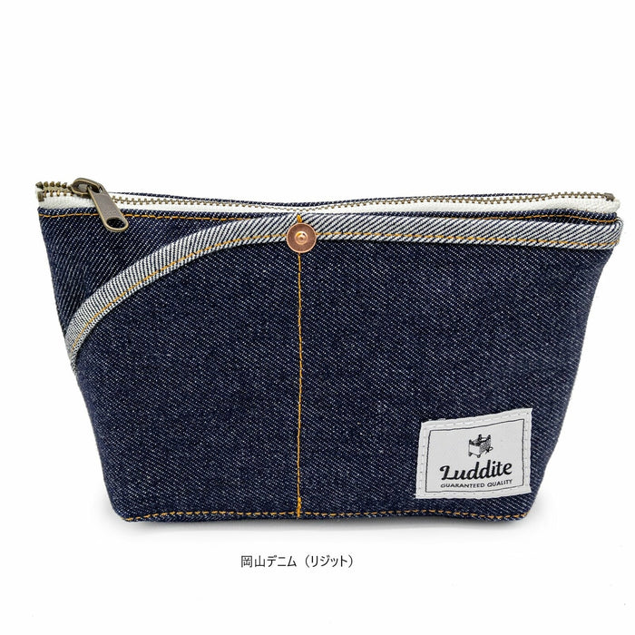 Luddite Boat Pen Case Pouch - Okayama Denim日本Luddite船型帆布笔袋收纳袋 冈山牛仔布