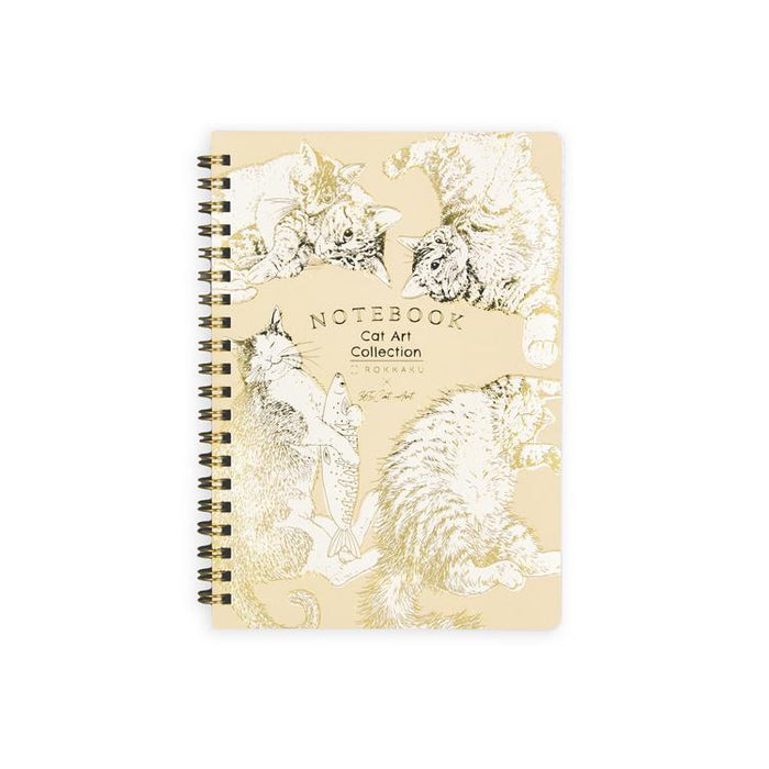 ROKKAKU X 365Cat.Art Collection Spiral Bound Notebook B6 - Circle日本ROKKAKU联名365Cat.Art线圈笔记本 B6