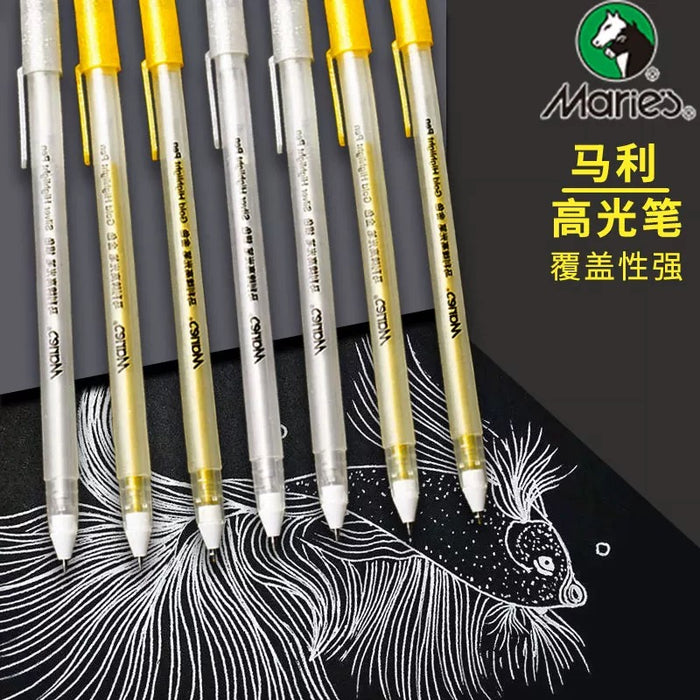 MARIE'S  Highlight Pen Silver 0.8mm马利高光笔 银色