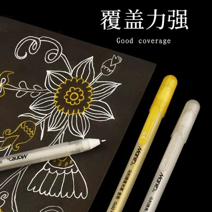 MARIE'S  Highlight Pen Silver 0.8mm马利高光笔 银色