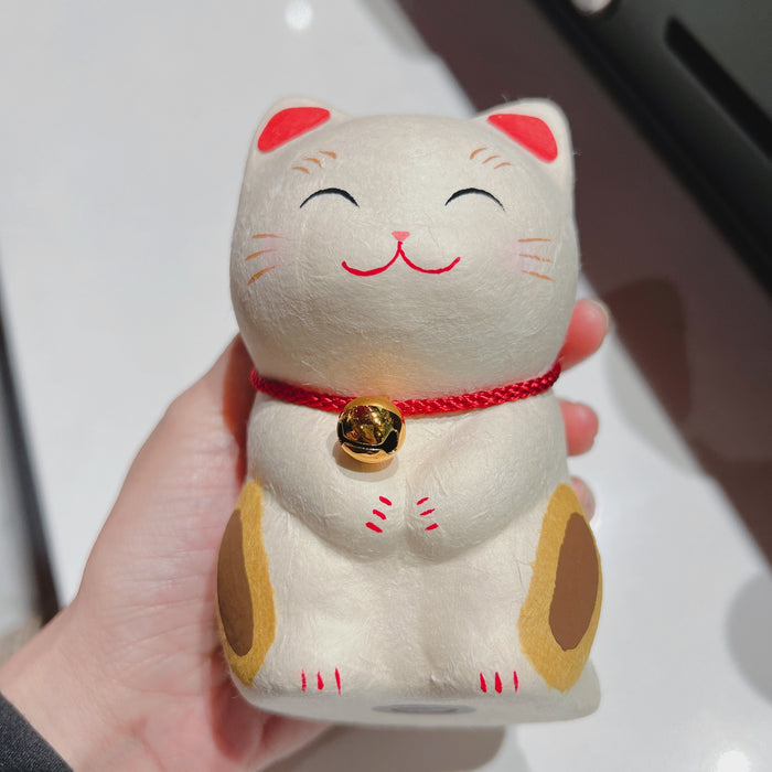 Cat Figurine Bowing Cat 6-827D招财猫摆件