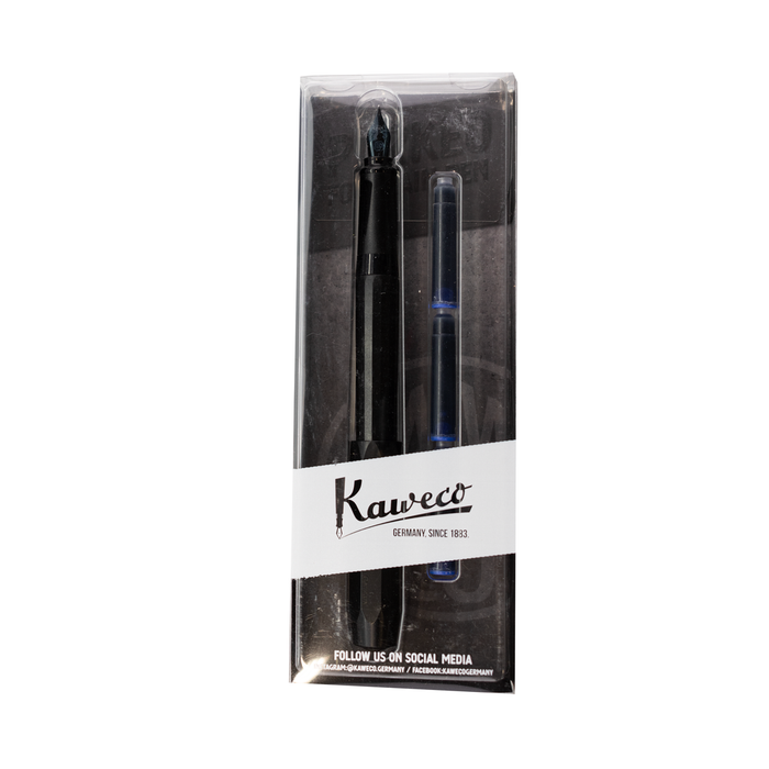 KAWECO PERKEO All Black Fountain 卡维克PERKEO系列宝珠笔 黑