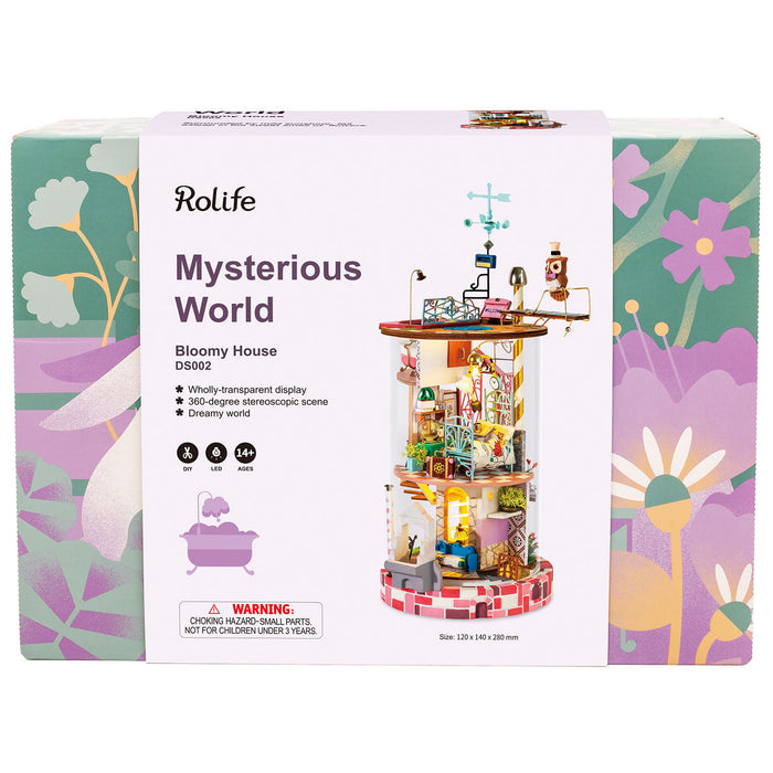ROLIFE Bloomy House DS002 3D Wooden Puzzle 若来DIY手工拼装模型 DS002 筑梦花间
