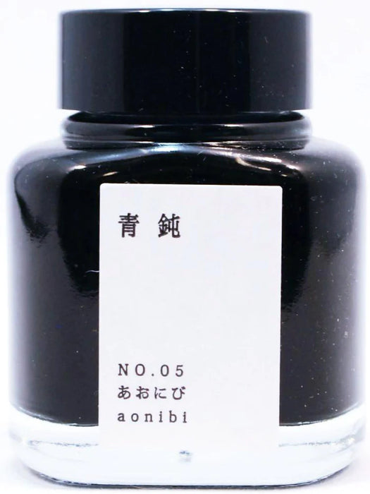 Kyo-no-oto Ink - Aonibi - 40ml Bottle 日本TAG文具 京之音墨水40ml瓶装 青钝色