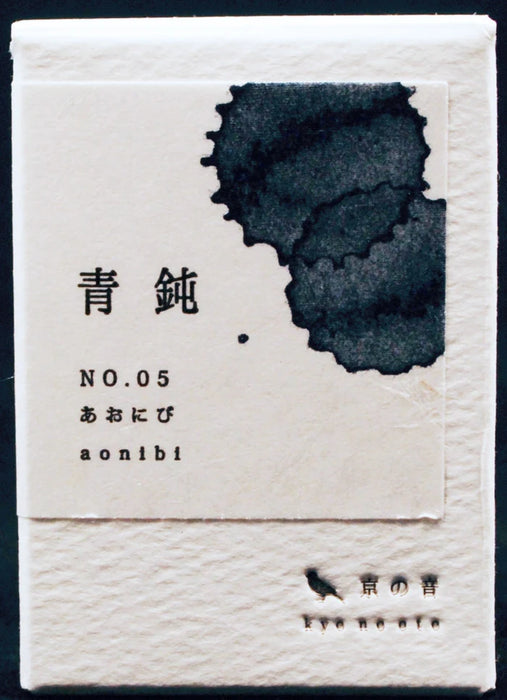 Kyo-no-oto Ink - Aonibi - 40ml Bottle 日本TAG文具 京之音墨水40ml瓶装 青钝色