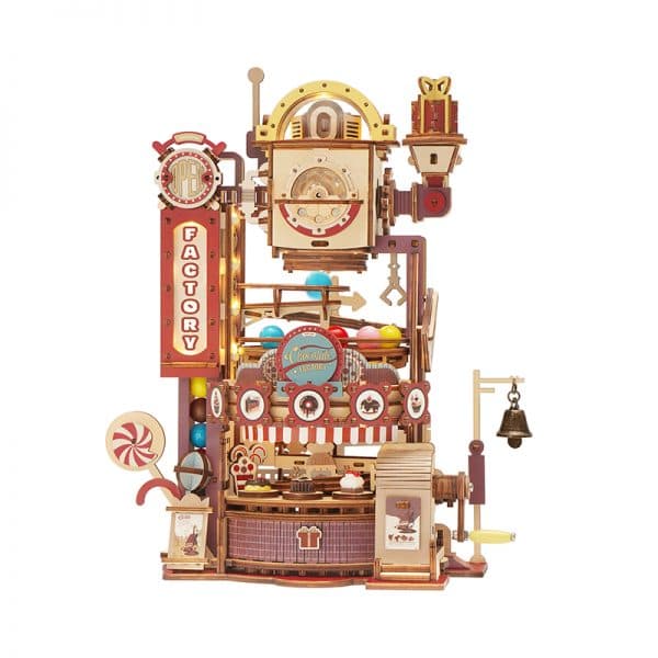 ROKR Chocolate Factory Marble Run LGA02 若客DIY手工拼装模型 巧克力工厂弹珠台