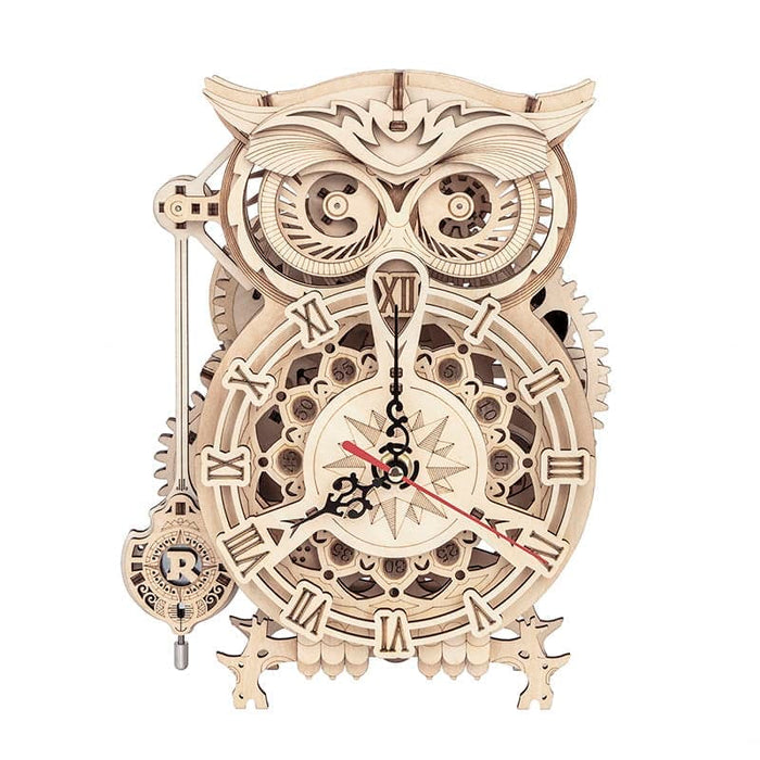 ROKR Owl clock LK503 3D Wooden Puzzle 若客DIY手工拼装模型 LK503 猫头鹰座钟