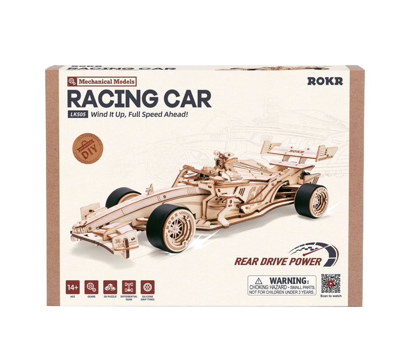 ROKR Racing Car LK505 若客DIY手工拼装模型 LK505 赛车