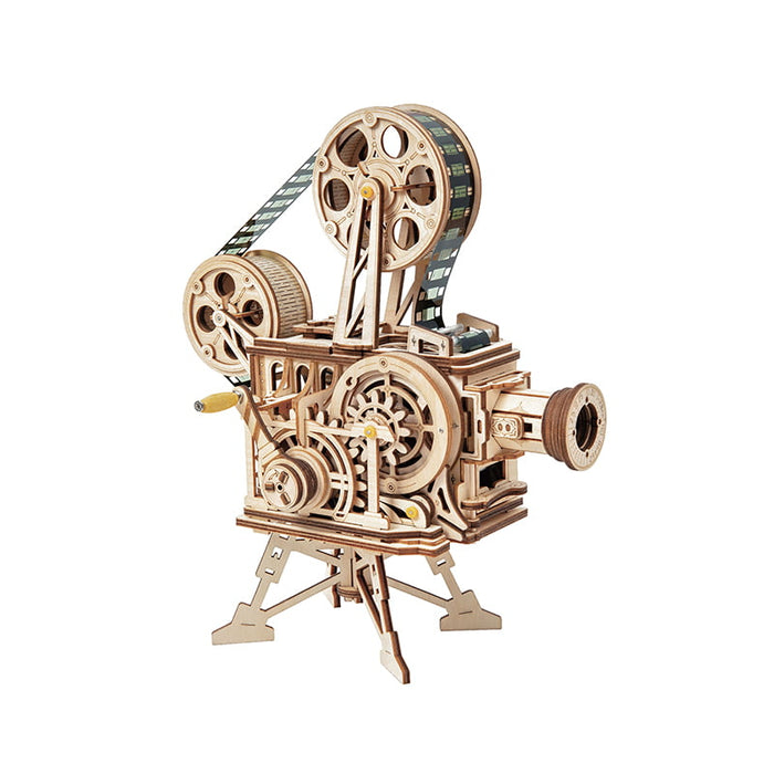 ROKR Vitascope LK601 3D Wooden Puzzle 若客DIY手工拼装模型 LK601 老式放映机