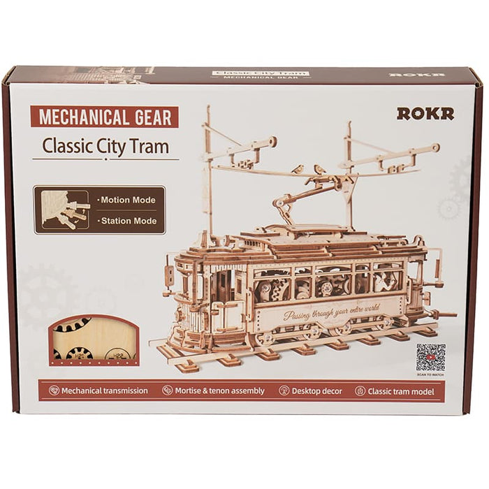 ROKR Classic City Tram LK801 若客DIY手工拼装模型 老式电车