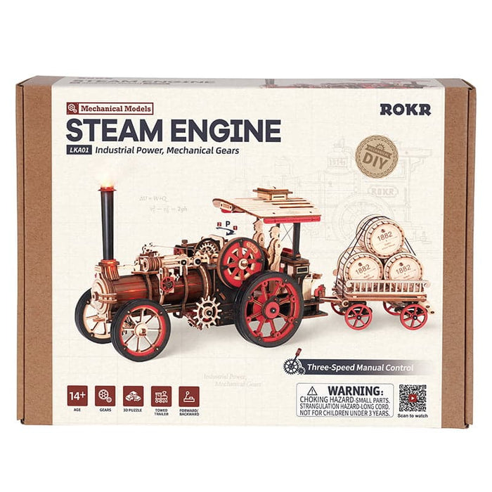 ROKR Steam Engine LKA01 若客DIY手工拼装模型 蒸汽引擎