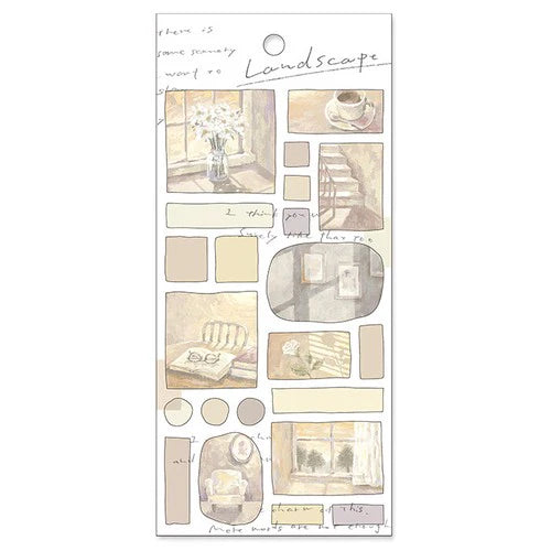 Mind Wave Sticker - Landscape - Twilight 日本MIND WAVE风景贴纸 黄昏时分