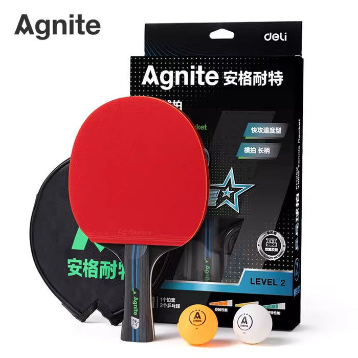 AGNITE FH252 Table Tennis Racket - Level 2 安格耐特FH252二星级乒乓球拍