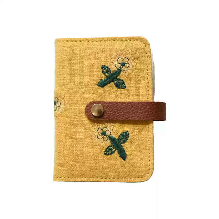 TIME AND PLACE Fabric Multislot Card Holder - Yellow Sunflowers 此时此地 布艺收纳多卡位卡套 黄色向日葵