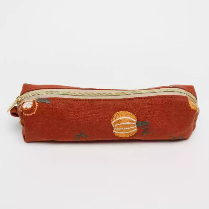TIME AND PLACE Fabric Pen Bag - Red Pumpkin 此时此地布艺笔袋 红南瓜