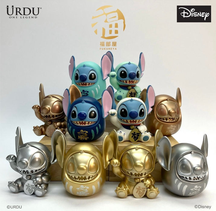 URDU / Disney Fukuheya Lucky Blind Box - Stitch迪士尼正品星际宝贝史迪奇招财猫达摩摆件福部屋盲盒