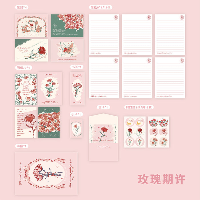 MR.PAPER Rose Manor Series Letterform 纸先生玫瑰庄园信签集