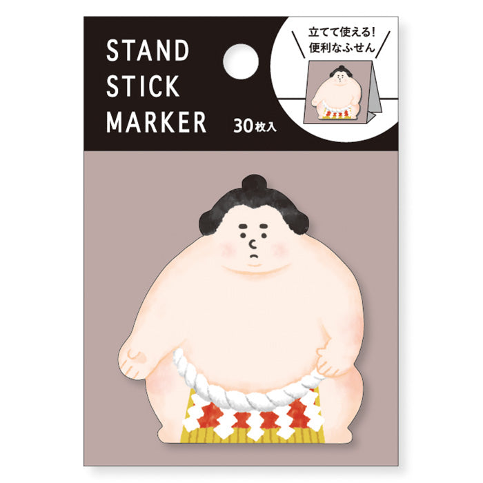 MIND WAVE Stand Stick Marker - Sumo 日式和风造型便利贴 相扑君